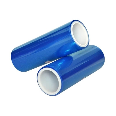 Jendela PE Film Polyethylene Biru Berkualitas Baik Dan Film Pelindung Permukaan Kaca