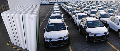 Blog perusahaan terbaru tentang Film pelindung sementara untuk bodi mobil yang baru dicat