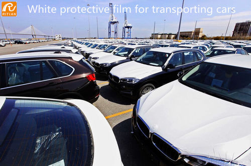 Berita perusahaan terbaru tentang White film pelindung lukisan mobil untuk mengangkut mobil