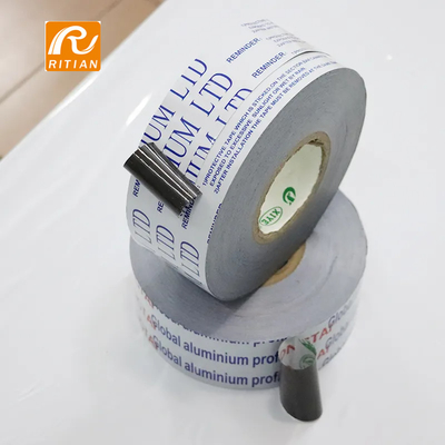 Tidak Menempelkan Self Adhesive PE Protection Film Pelindung Permukaan Film Hitam Dan Putih Untuk Profil Aluminium