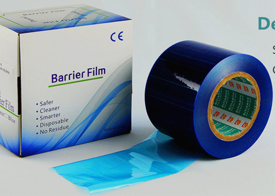 Film Barrier Plastik Gigi Sekali Pakai OEM Warna Biru Atau Bening