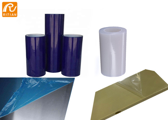 Harga yang bagus Film Pelindung Aluminium Anti Gores Blue Paint Protection Wrap Roll Untuk Metal Mette on line