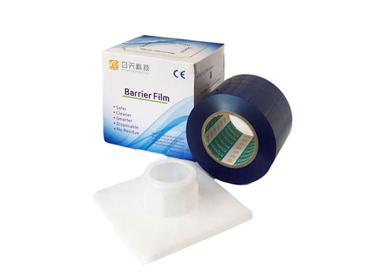 Harga yang bagus Disposable Dental Barrier Film Roll 4x6 Inch Akrilik Adhesi Logo Disesuaikan on line