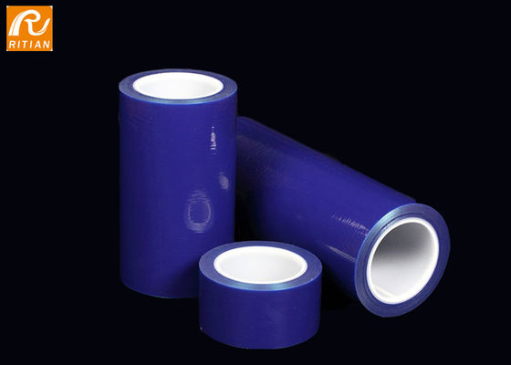 Harga yang bagus Film Pelindung Biru Transparan, Lembaran Logam PE Film Pelindung Ketebalan 50 um on line