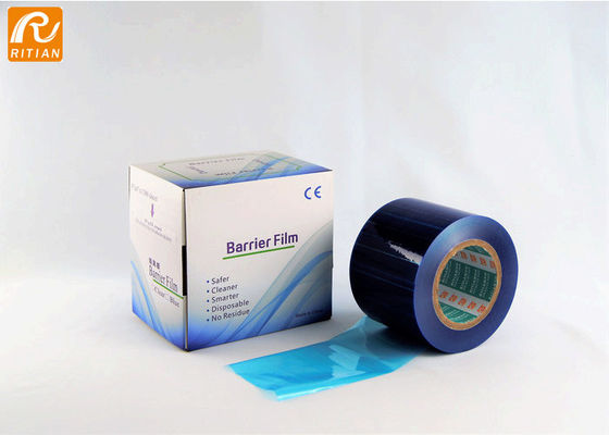 Harga yang bagus Acrylic Adhesion Disposable Dental Barrier Film membuat warna biru, bening, merah muda on line