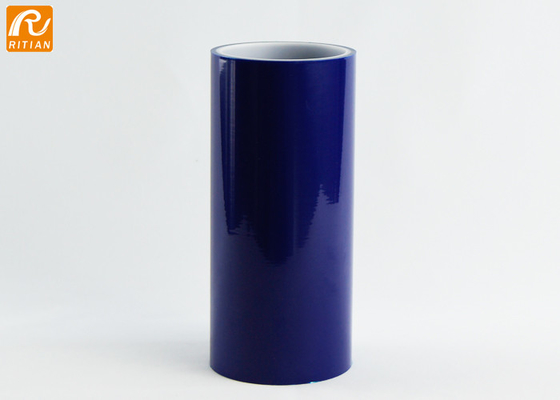 Harga yang bagus Blue Clear PE Film Anti Gores Tahan Panas Pintu Jendela Kaca Film Pelindung Logam on line
