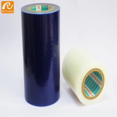 Harga yang bagus Blue PE / PVC Protective Film Medium Adhesion Wrapping Tape Untuk Kemasan Logam Stainless Steer on line