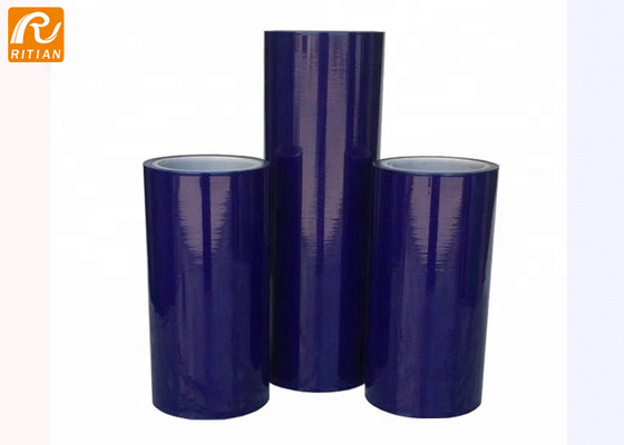Harga yang bagus LDPE UV Resistant Glass Protective Film Self Adhesive Blue Surface Protection Film Roll on line