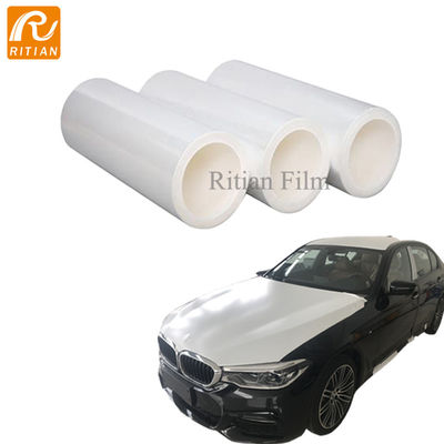 Harga yang bagus UV Resistant 70 um Putih Glossy Automotive Pelindung Film untuk cat mobil dan perlindungan permukaan kendaraan on line