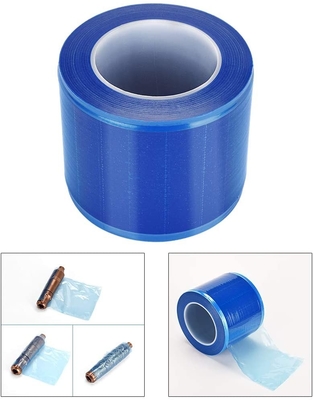 Harga yang bagus Polythene Blue Pelindung Barrier Film Self Adhesive 1200 Lembar Film Barrier Medis Dengan Dispenser on line