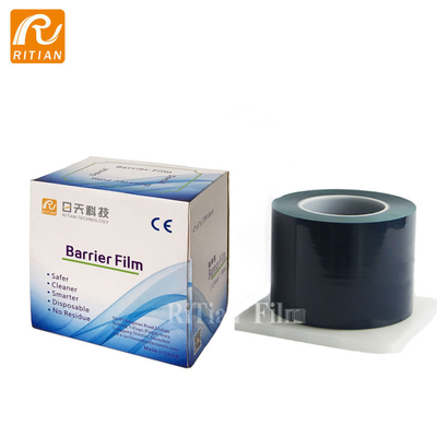 Harga yang bagus Perekat 50 Ketebalan Film Penghalang Medis 4 X 6 Inch PE Barrier Film Roll untuk Gigi on line
