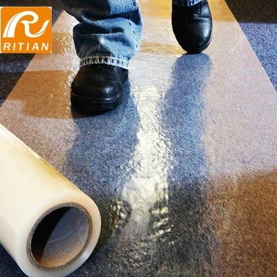 Harga yang bagus Grosir Sementara Pelindung Permukaan Self Adhesive Carpet PE Protection Film on line