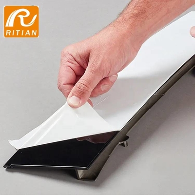 Harga yang bagus Milk White Self Adhesive Film Untuk Profil Aluminium Perlindungan Permukaan on line