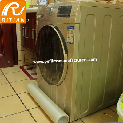 Harga yang bagus Film Pelindung PE Perekat Transparansi Stabil Untuk Furnitur Kulkas on line
