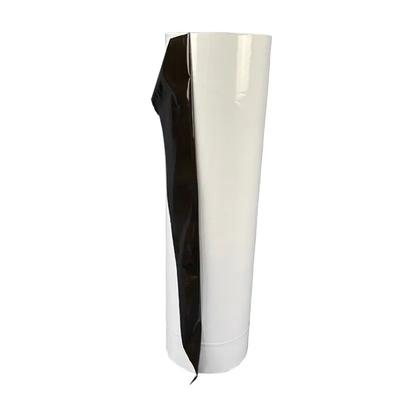 Harga yang bagus Ritian No Gluing Self Adhesive PE Protection Film Pelindung Permukaan Film Hitam Dan Putih Untuk Profil on line