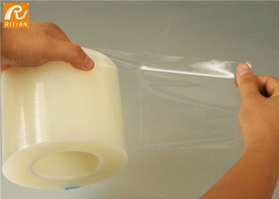Harga yang bagus Film pelindung 50-70mikron 5cm x 200m Resistensi suhu 60°C on line
