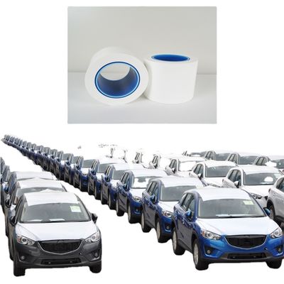 Harga yang bagus Film Pelindung Mobil PE Putih Glossy Opaque 1200mm Lebar 100m Panjang untuk Perlindungan Cat Mobil on line