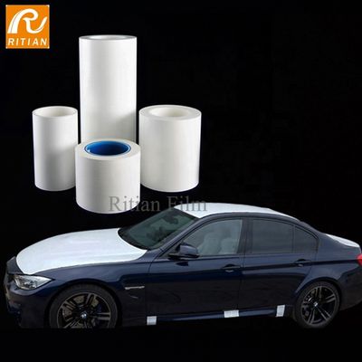 Harga yang bagus Film Pelindung PE 70 Mikron Tahan Sinar UV dan Bebas Residu untuk Perlindungan Cat Otomotif on line