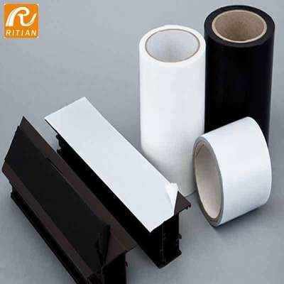 Harga yang bagus Film pelindung PE tahan suhu tinggi Tidak ada residu 70 Mikron untuk perlindungan permukaan otomotif on line