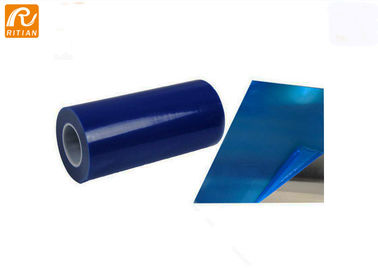 Harga yang bagus Lembaran Warna Biru Logam Pelindung Film 50 Micron Tebal Dengan Bahan Polyethylene on line