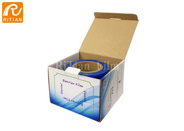 Harga yang bagus Ritian Dental Barrier Roll Film Dengan Kotak Dispenser 1200 Lembar 4x6 Berlubang on line