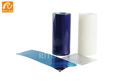 Harga yang bagus Film Pelindung Transparan / Biru Untuk Peralatan Stainless Steel Tebal 50 Mikron on line
