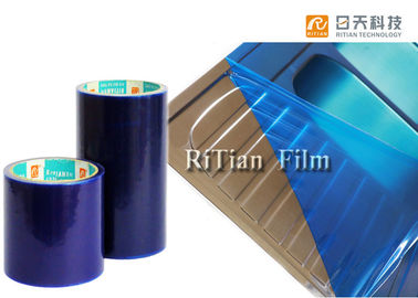 Harga yang bagus Biru Stainless Steel Pelindung Film Perekat Akrilik Rendah Sampai Tinggi Lengket on line