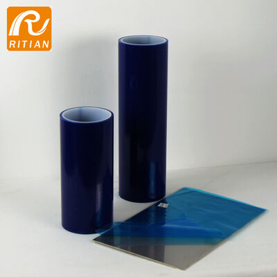 Harga yang bagus Film pelindung PE dengan penghapusan bebas residu dan perekat tangki menengah untuk permukaan logam dengan lebar 1240mm on line