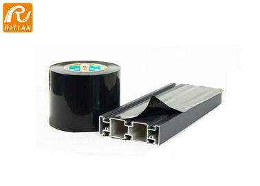 Harga yang bagus Hitam PE Aluminium Pelindung Film Pita Profil Upvc 100 Mic Anti UV Selama 6 Bulan on line