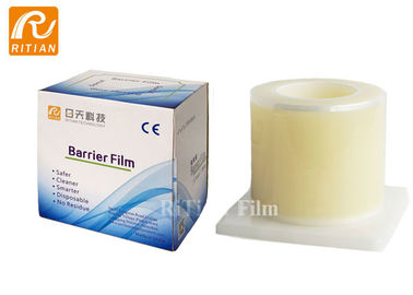 Harga yang bagus Universal Dental Barrier Film Roll 50 Mic Tebal 1200 Sheet Stick / Non Stick Tepi on line