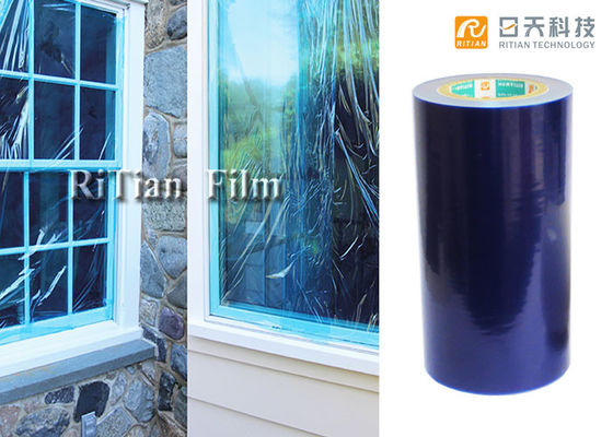 Harga yang bagus Film Pelindung Kaca Jendela Tahan UV 50 Mikron tanpa Film Pelindung PE Residu Perekat on line