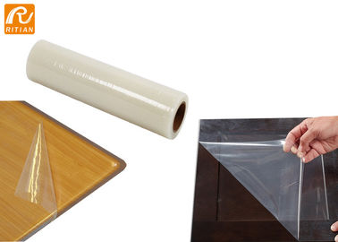 Harga yang bagus Transparan PE Permukaan Perlindungan Film Roll Peregangan Pelindung Plastik Untuk Furniture on line