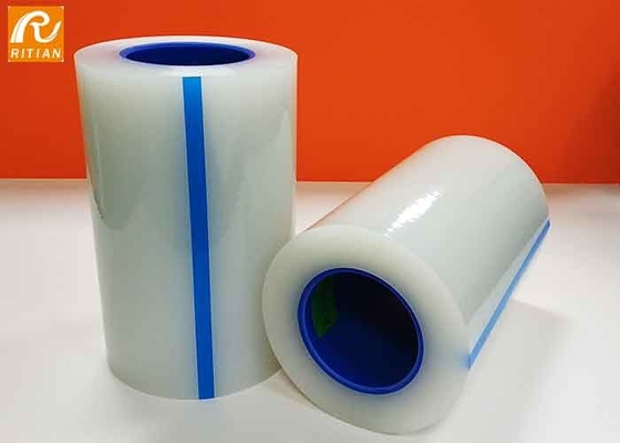 Harga yang bagus Film Perlindungan Permukaan 50mikron 70mikron Transparan Polyethylene Low Adhesion on line